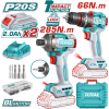 Thumbnail KIT ATORNILLADOR IMPACTO 285 nm + TALADRO 66 nm TOTAL A BATERIA0